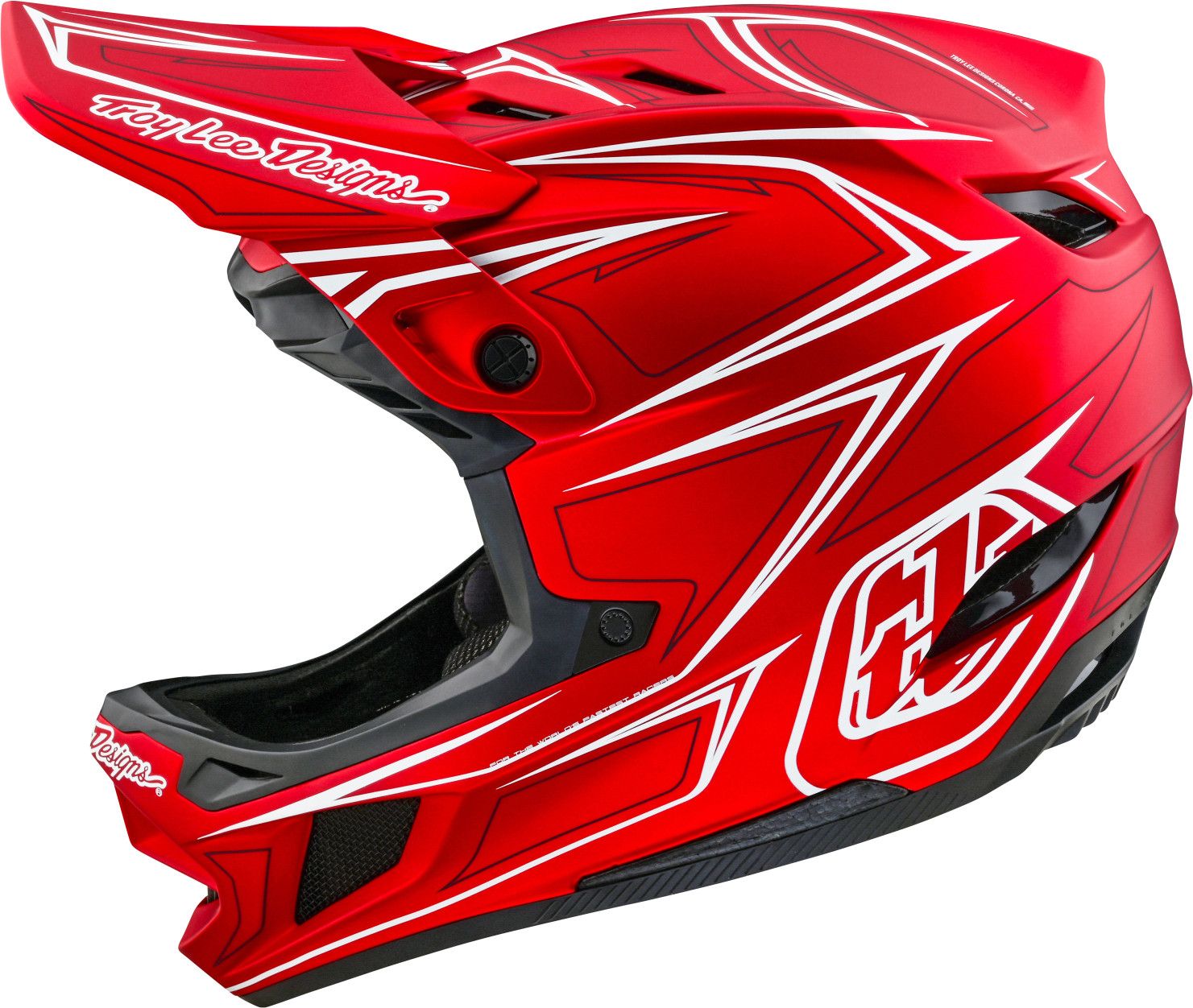 Casco integrale Troy Lee Designs D4 Composite Mips Red