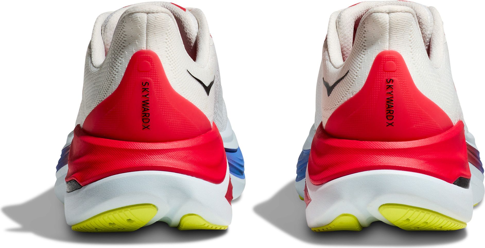 Hoka One One Skyward X Running Shoes White Red Blue Men display picture 1
