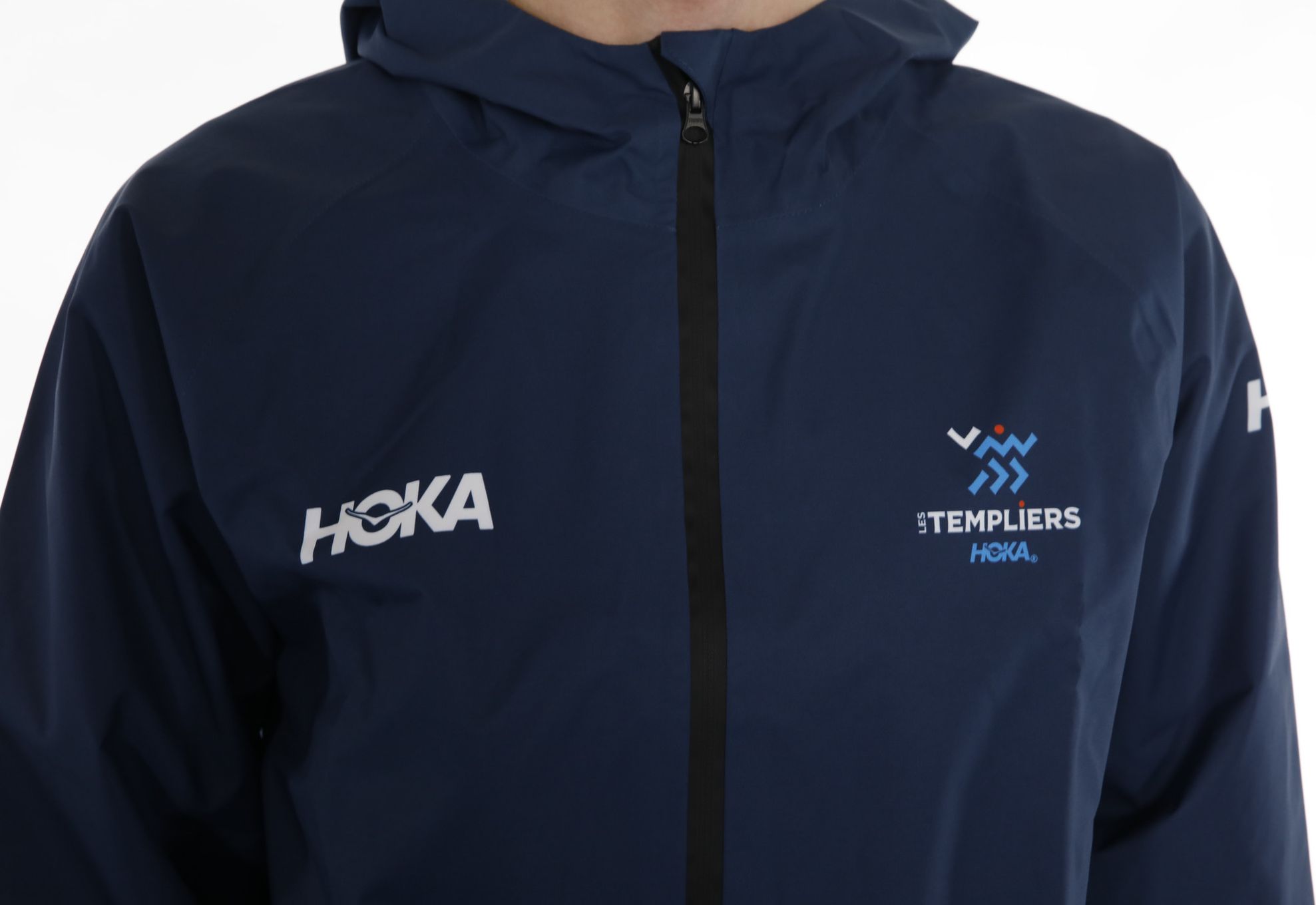 Hoka Les Templiers Waterproof Jacket Blue Unisex | Alltricks.com