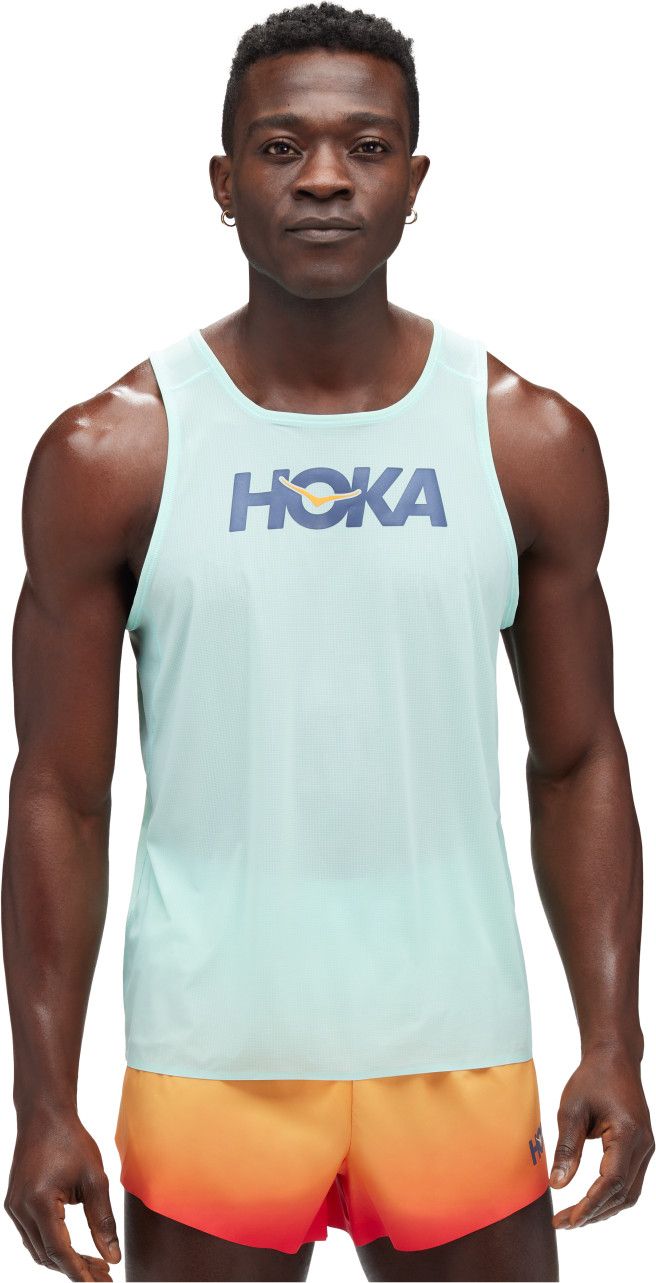 Débardeur Hoka Airolite Run Bleu Homme | Alltricks.fr