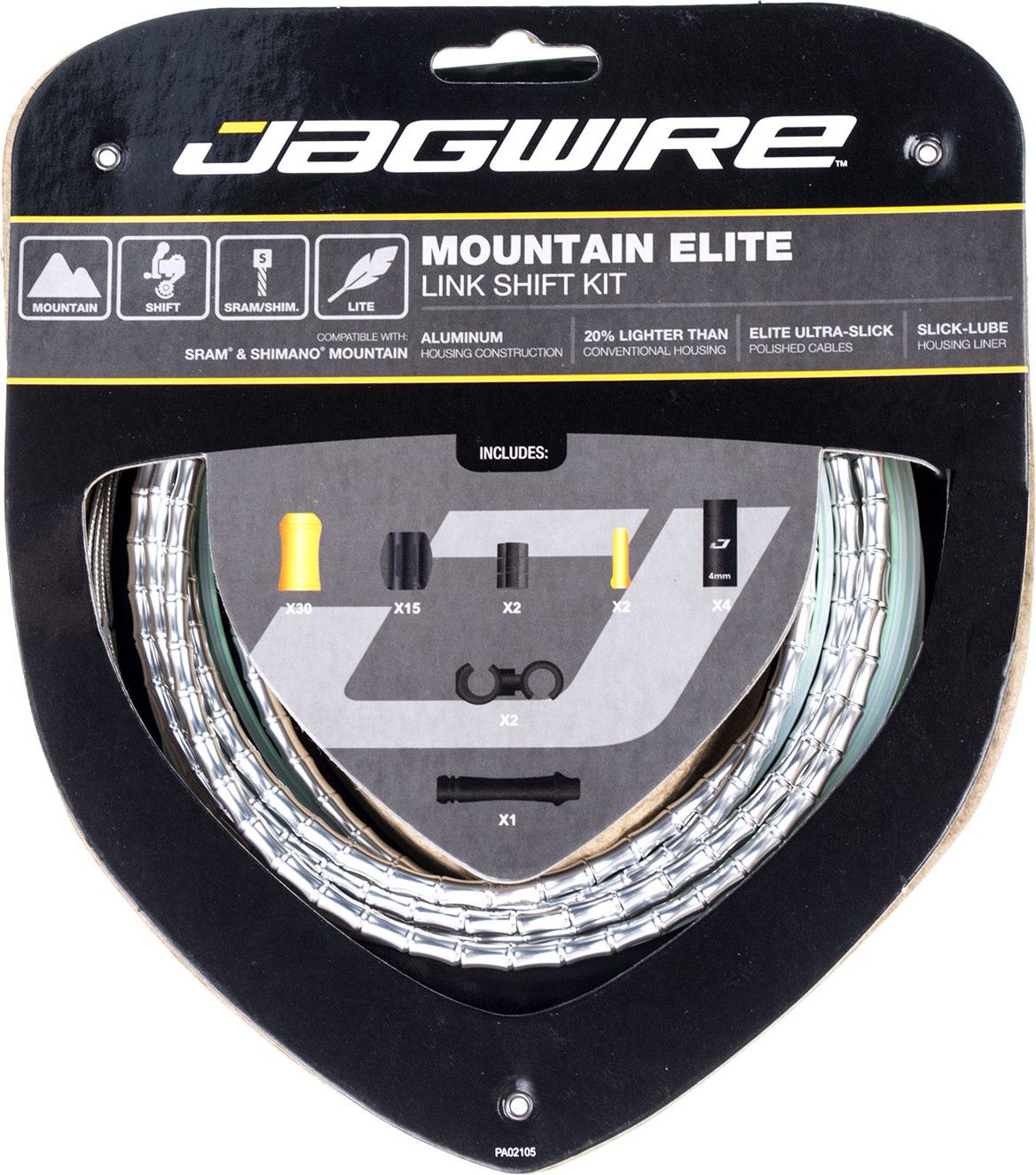 Jagwire Mountain Elite Link 2017 Shifting kit Silver