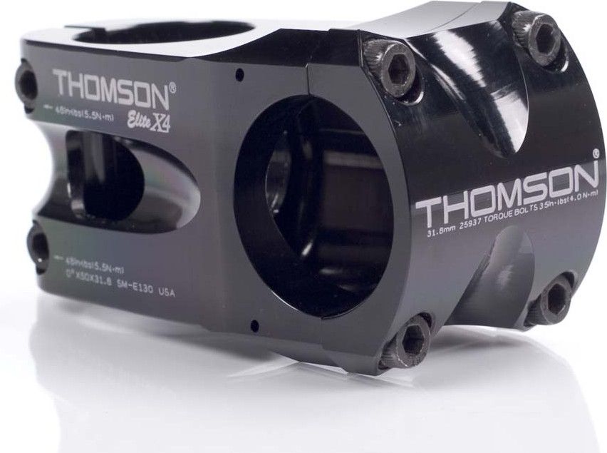 *THOMSON* elite x4 stem (10°/black) THOMSON Elite X4 Stem Black 0 45 mm 1.5'' | Alltricks.com