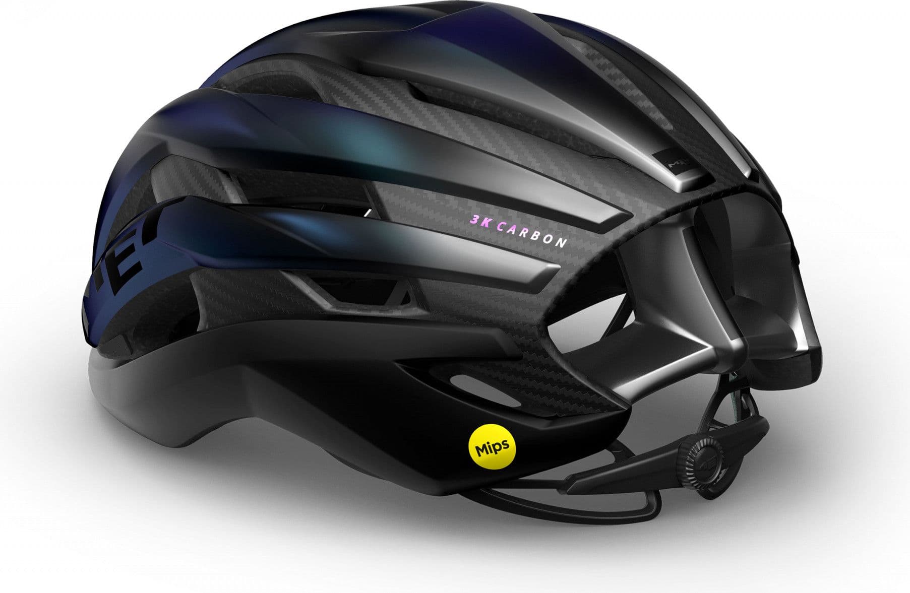 MET Trenta 3K Carbon Mips Blue Iridescent Matt Helmet | Alltricks.com