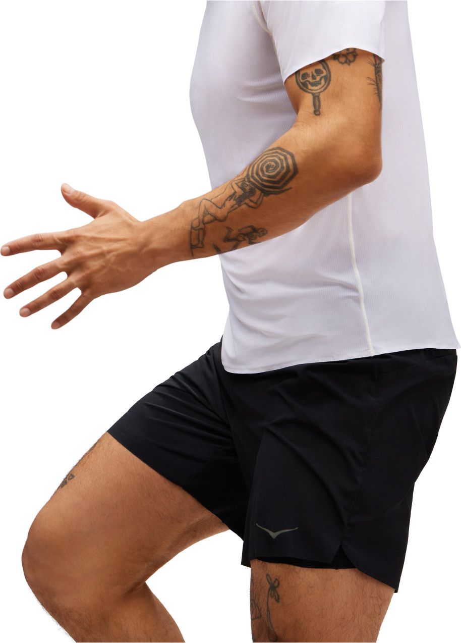 2-in-1 Hoka Glide Run 7inch Shorts Black Men's | Alltricks.com