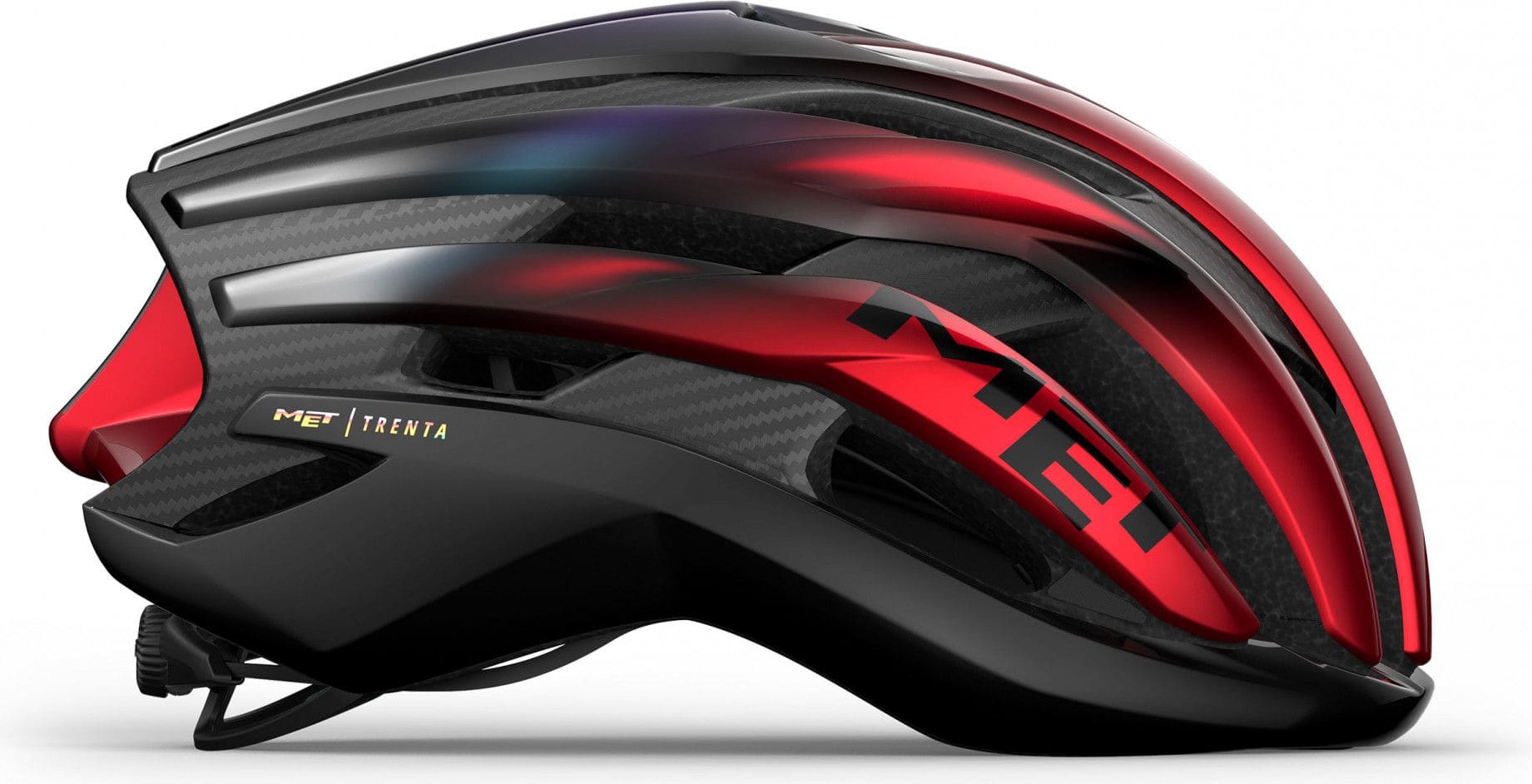 Helmet MET Trenta 3K Carbon Mips Red Iridescent Glossy | Alltricks.com