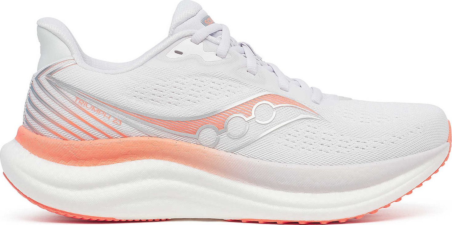 Scarpe da corsa Saucony Triumph 23 Bianco/Arancione Donna