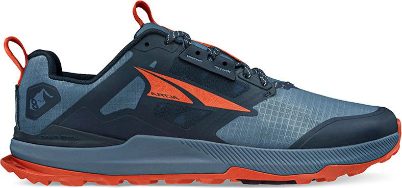 Altra Lone Peak 8 Trail Shoes Blue/Orange Men display picture 1