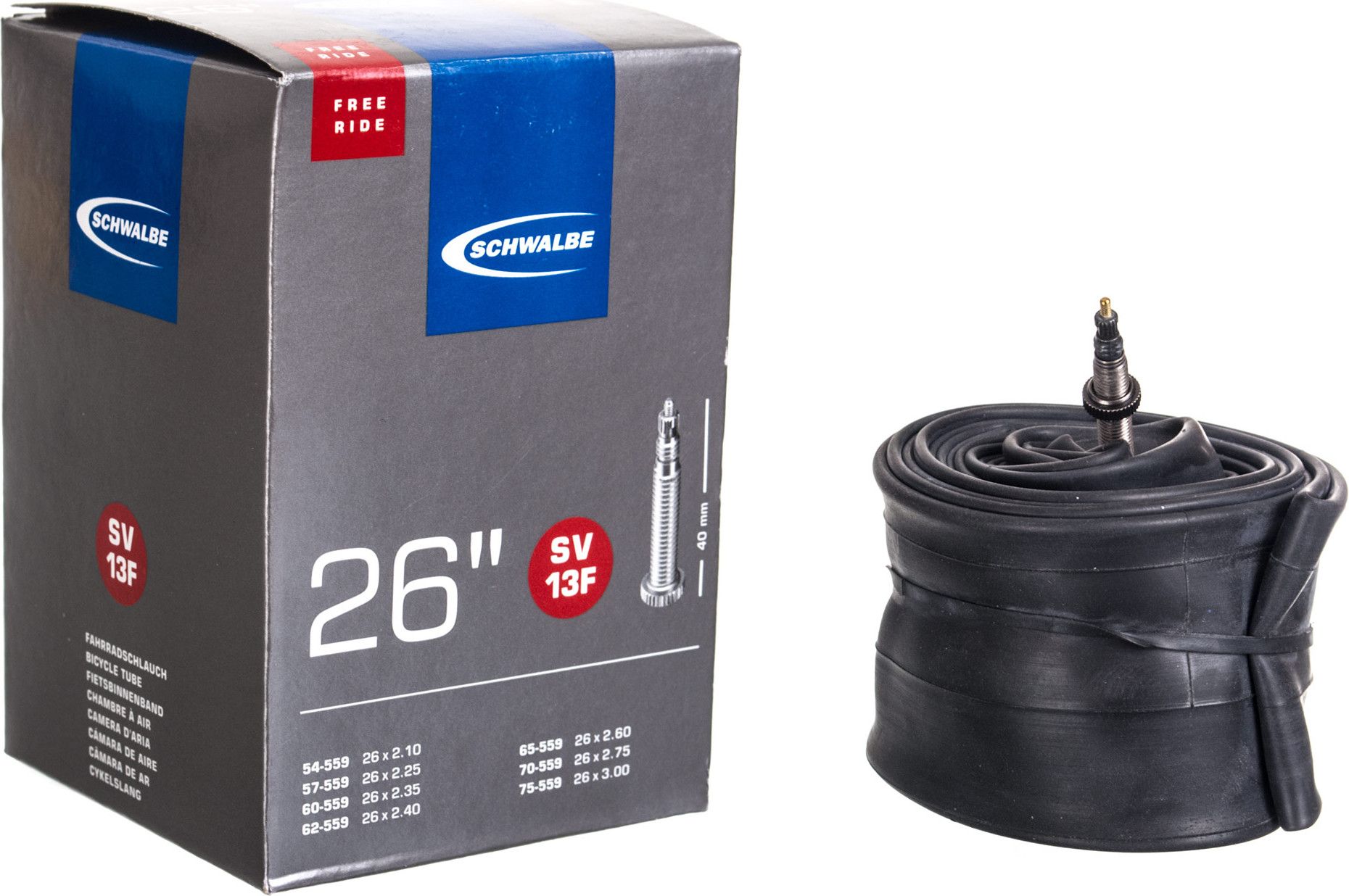 Schwalbe Freeride Tube 26 26 Plus x 2.10 3.00 Presta 40 mm Alltricks