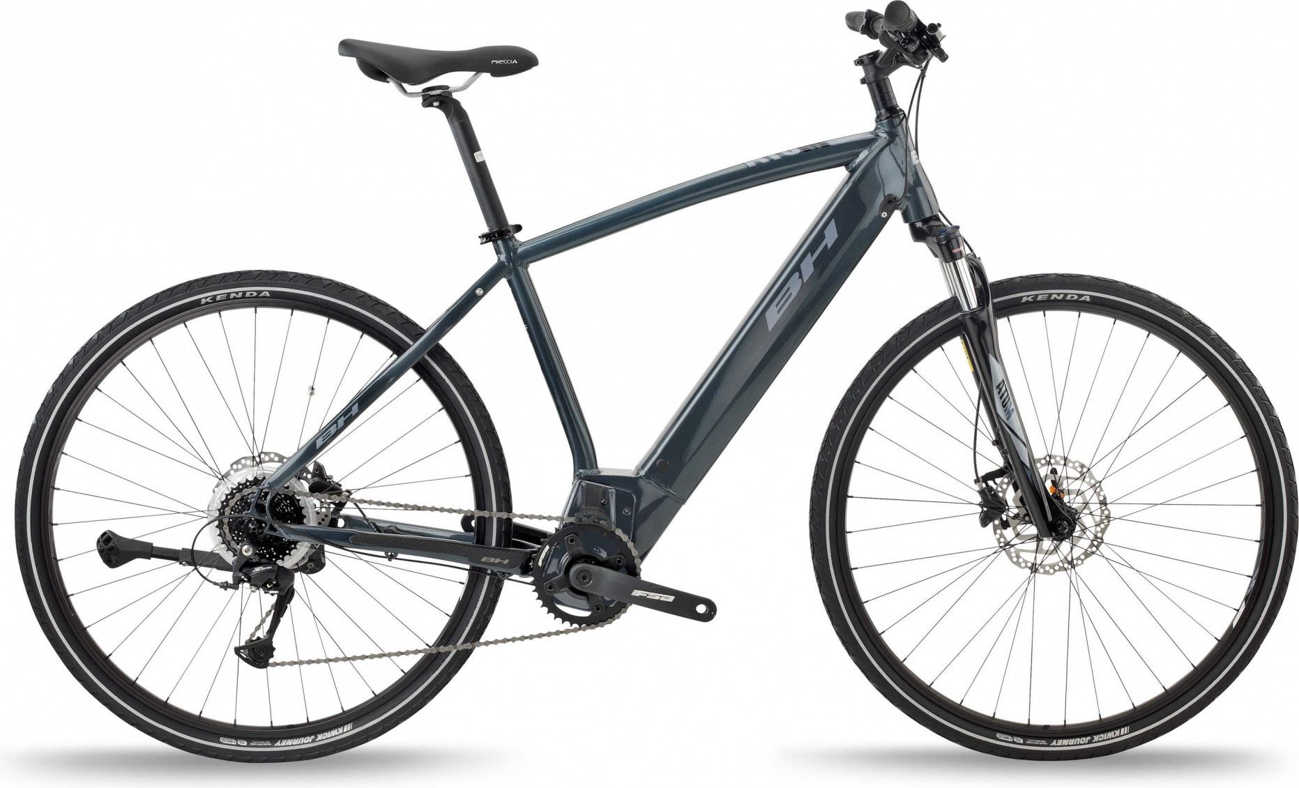 Electric Bike BH Atom Cross Shimano Acera 8S 500 Wh 700 mm Dark Grey 2021