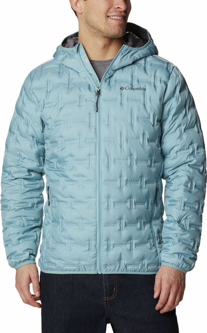 Columbia Delta Ridge Light Blue Down Hooded Jacket Alltricks