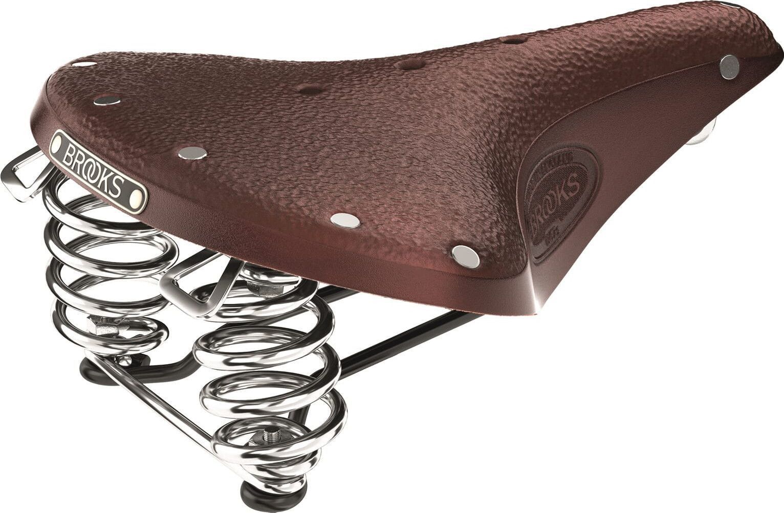 Ancienne selle vélo cuir cuivre BROOKS Professional