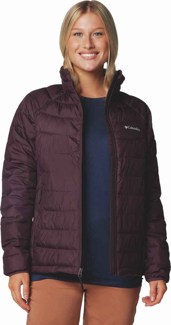 Columbia Powder Lite II Hooded Jacket Dark Stone Dames donsjassen