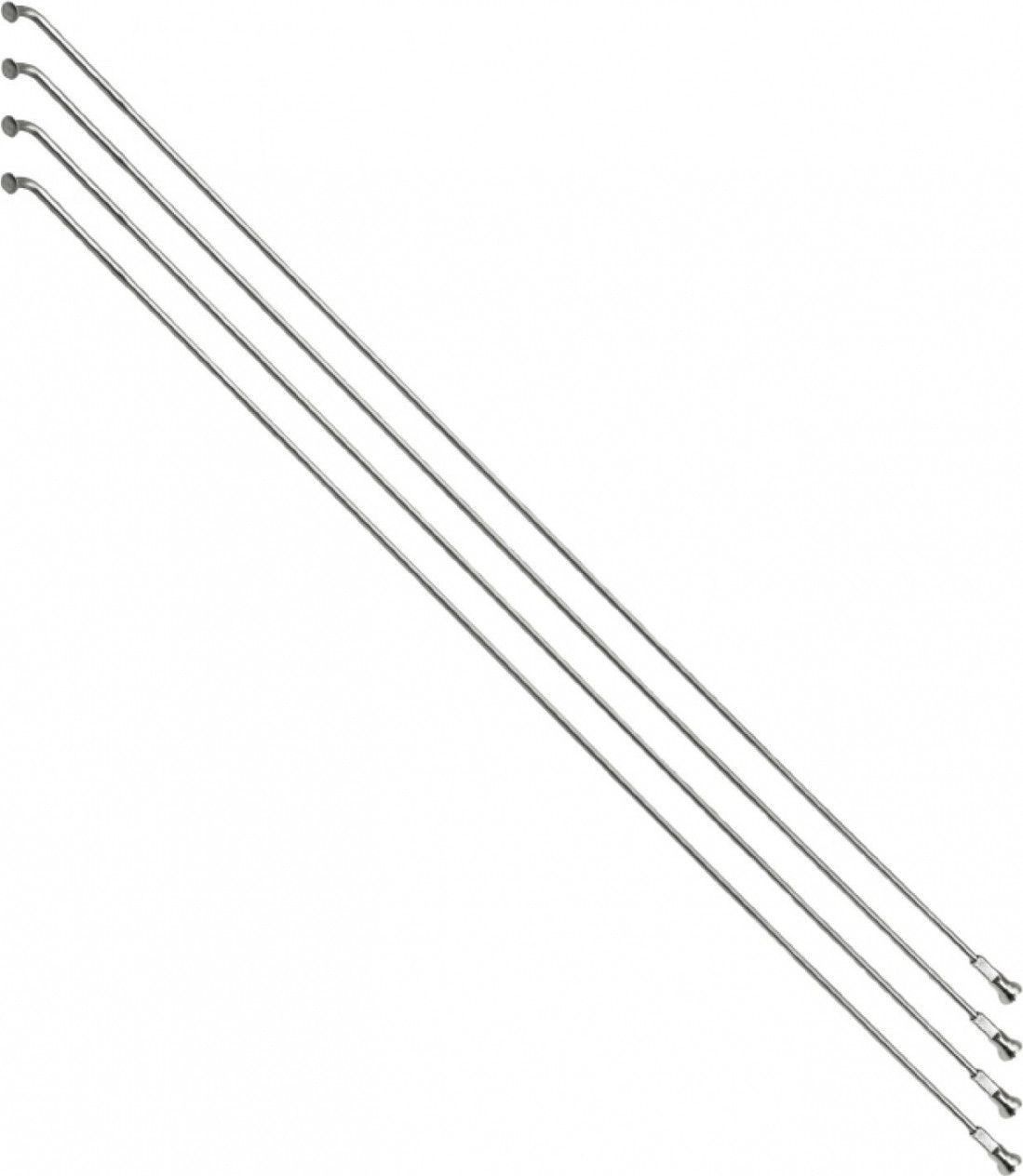 Rayon vélo inox argent e-bike 2.3mm taille L 296mm sapim tête coudée