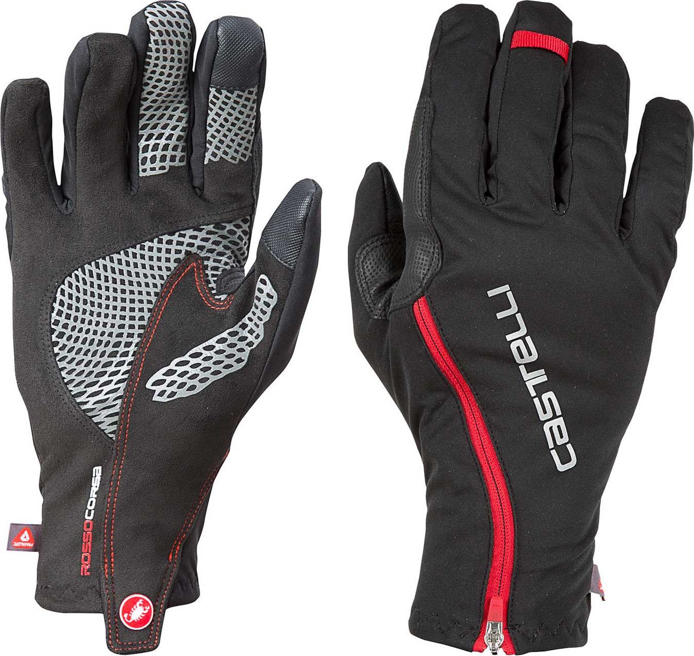 Castelli Spettacolo RoS Winter Gloves Black Red Alltricks
