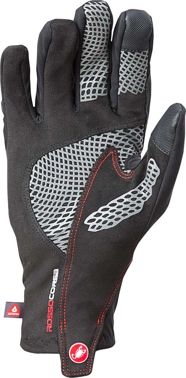 Castelli Spettacolo RoS Winter Gloves Black Red | Alltricks.com
