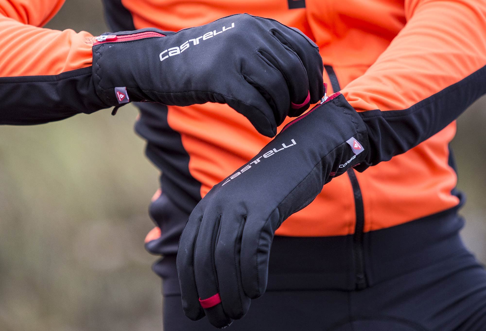 Castelli Spettacolo RoS Winter Gloves Black Red Alltricks