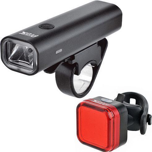 Kit éclairage Vélo LED Lifebee Rechargeable – 2600 MAh, OSRAM, Imperméable, Gris Métallisé