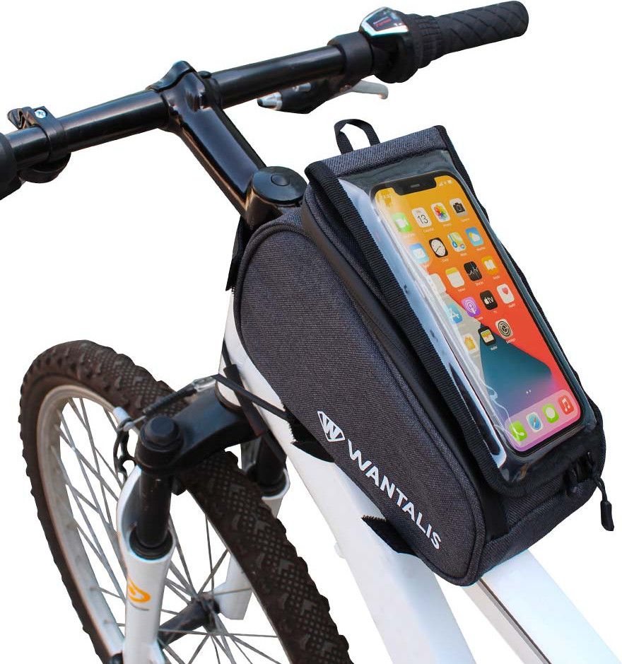 Sac De Cadre Avant De Vélo Roswheel Avec Support Téléphone Pour 4-5 Pouces – Neuf
