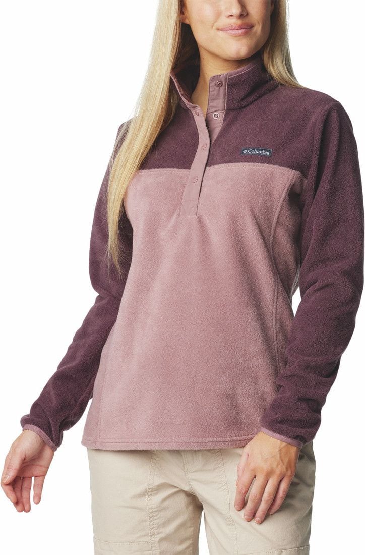 Columbia Women's Benton Springs 1/2 Snap Purple Fleece