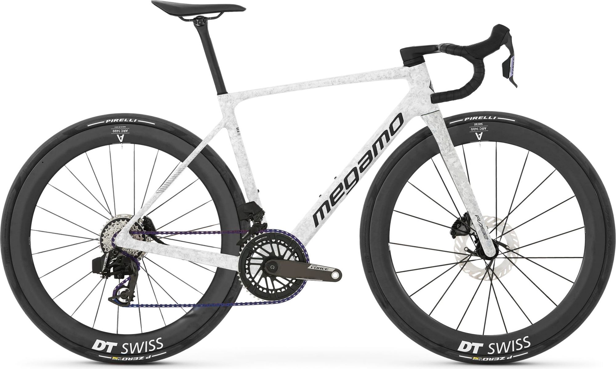Megamo Raise 02 Sram Force AXS 12V 700 mm White/Gray Road Bike