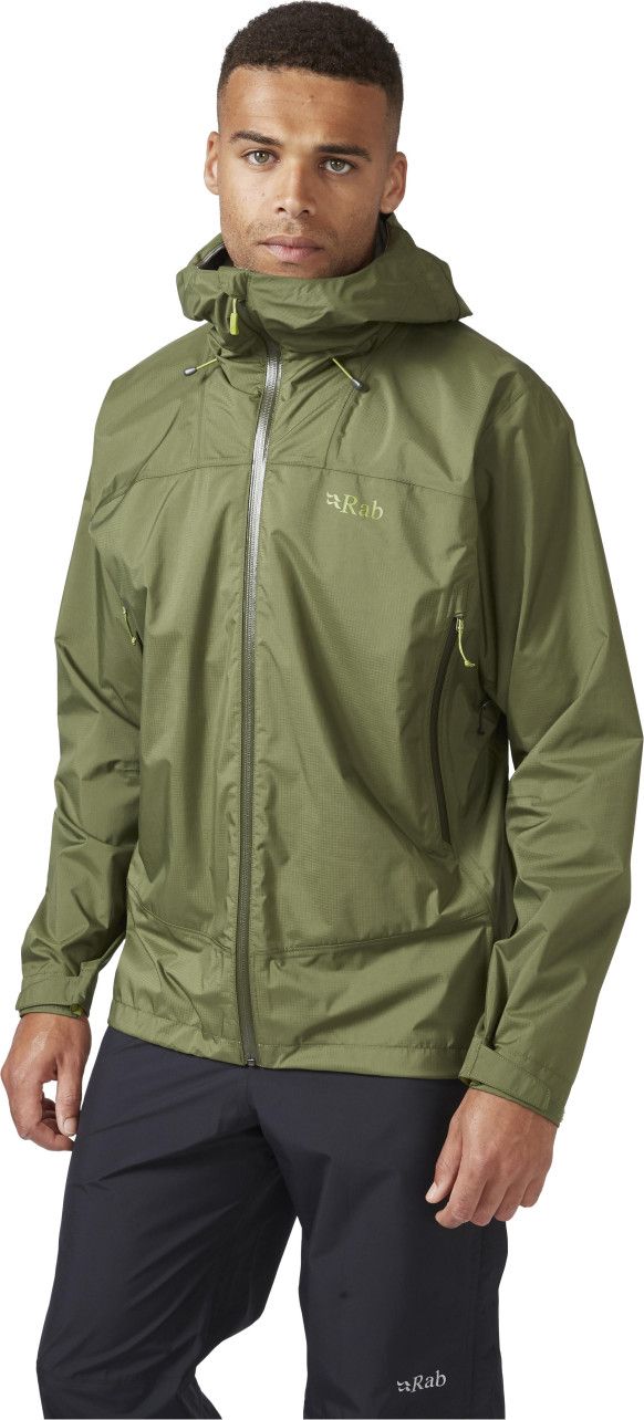 Rab Downpour Plus 2.0 Waterproof Jacket Green Alltricks