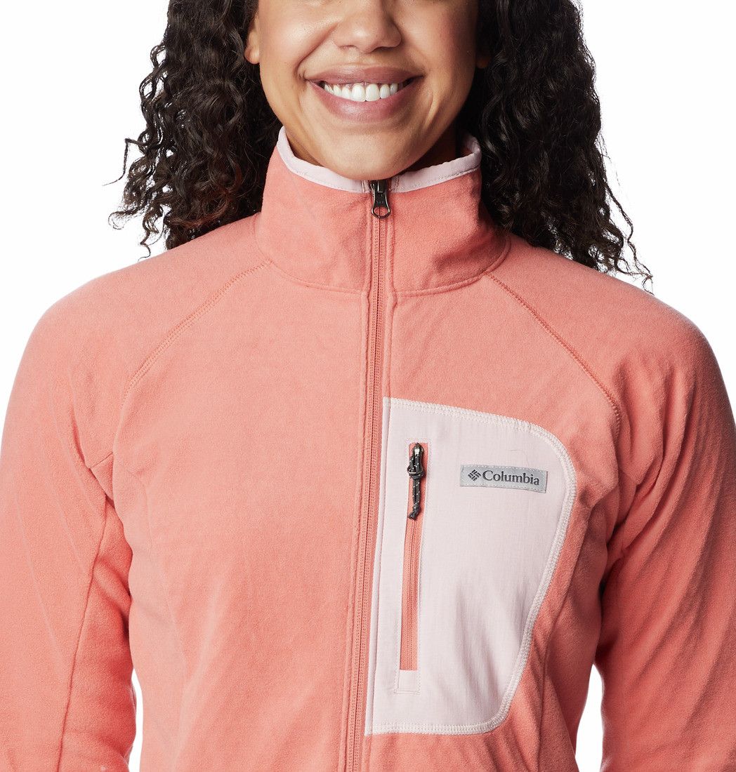 Columbia Outdoor Tracks Coral Women s Technical Fleece Jacket Alltricks