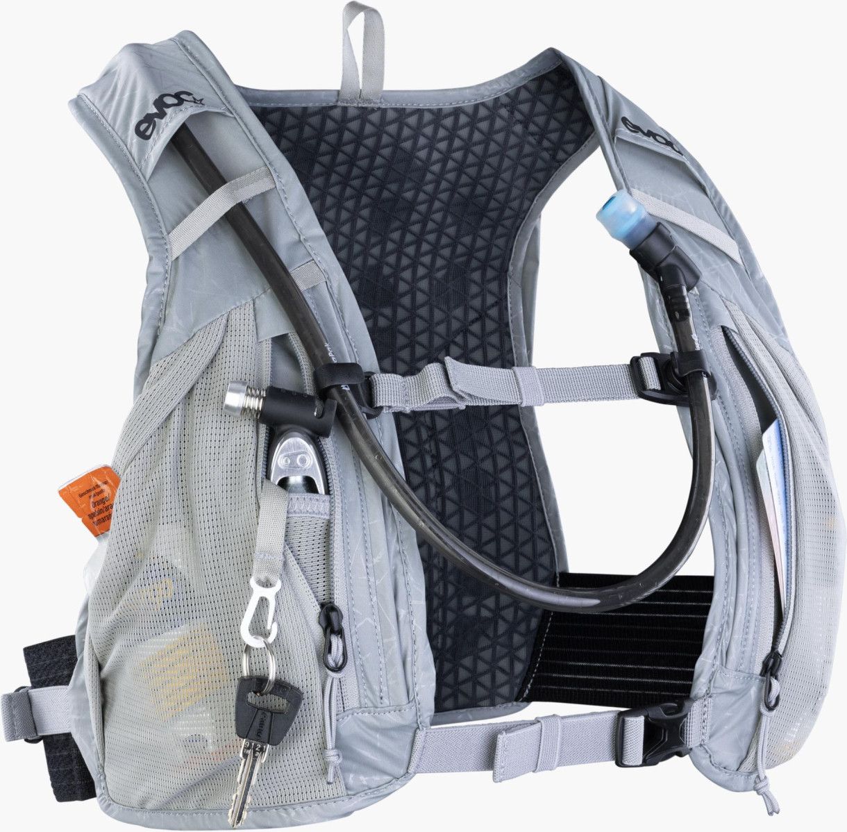 Sac D'hydratation EVOC Ride 12 Litres - Couleur Gris Carbone - Compatible Vessie (non Incluse) - Neuf