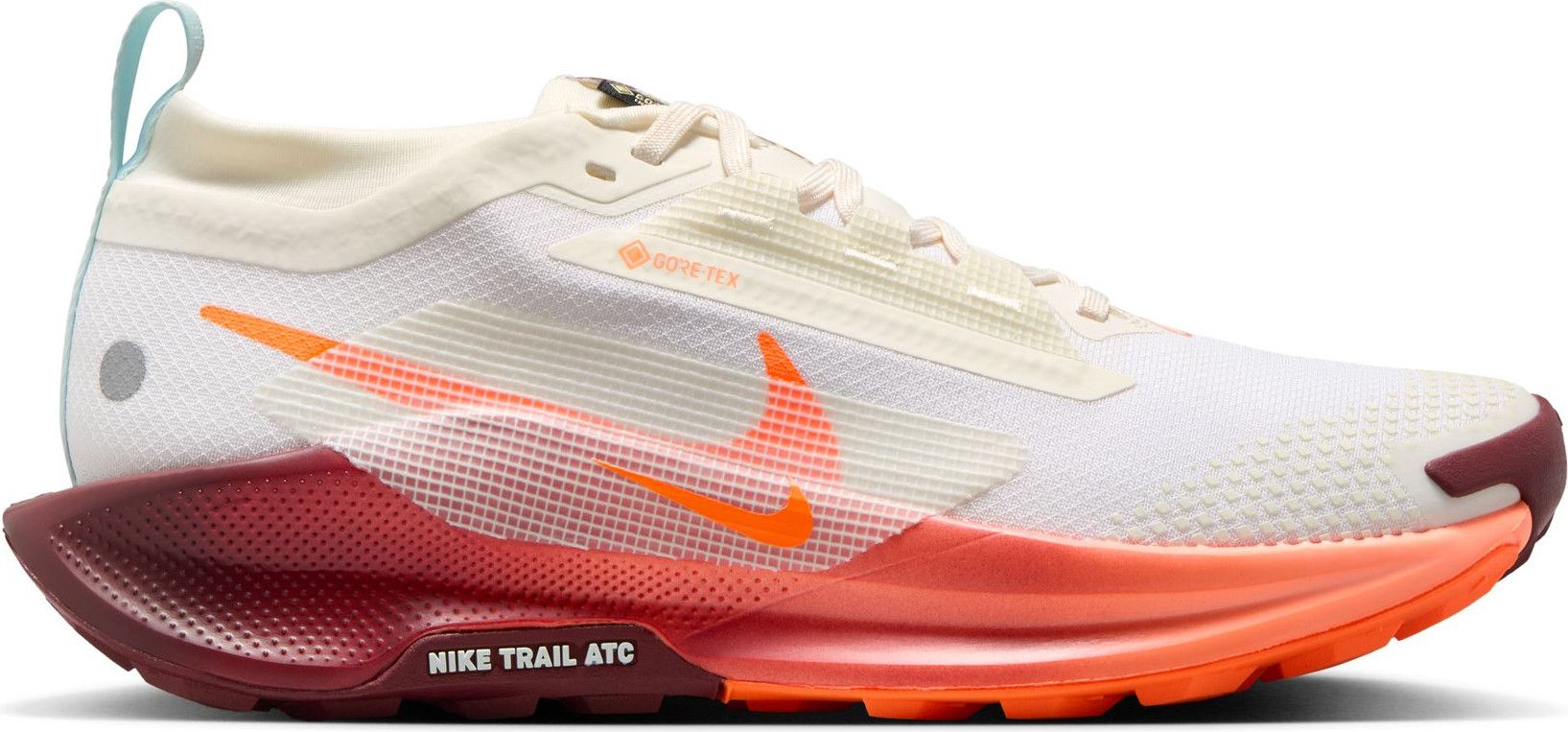 Nike Pegasus Trail 5 GTX Trail Running Shoes, Beige/Red  display picture 3