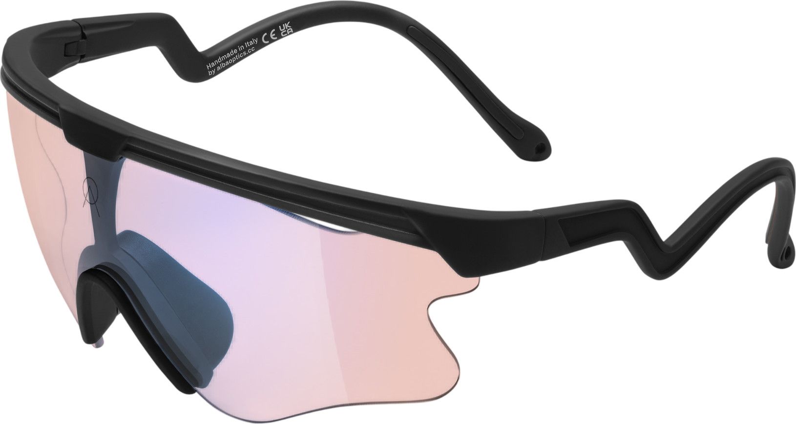 Alba Optics Glasses Delta Black Vzum F-Lens Flamingo Lei