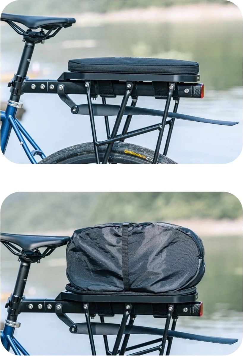 Sacoche Latérale ROCKBROS Pour Vélo - Grand Format 30x21x9cm - Noir - PVC étanche