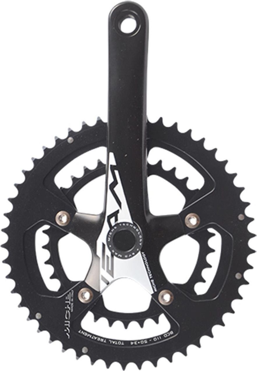 PEDALIER ROUTE COMPACT 50-34D L170 MICHE TEAM NOIR SANS CUVETTE