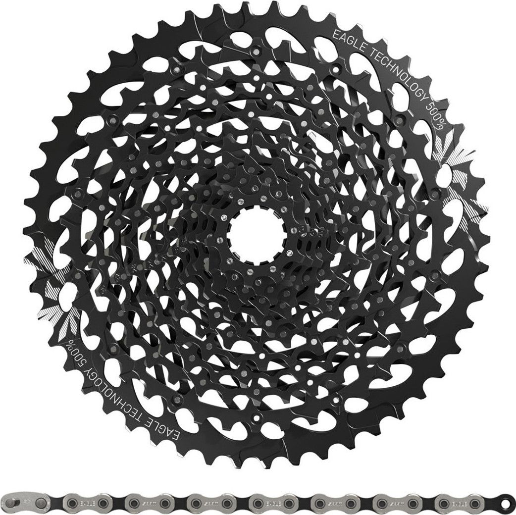 パーツ SRAM GX EAGLE XG1275 10-50T Pack Cassette Sram GX EAGLE XG-1275 10-50 Dents 12V + Chaine