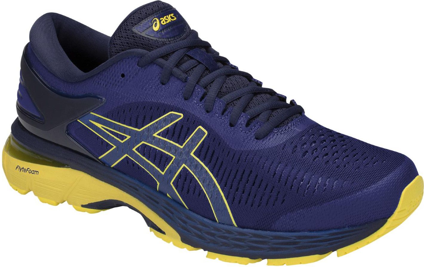 Asics gel kayano 25 blue yellow clearance