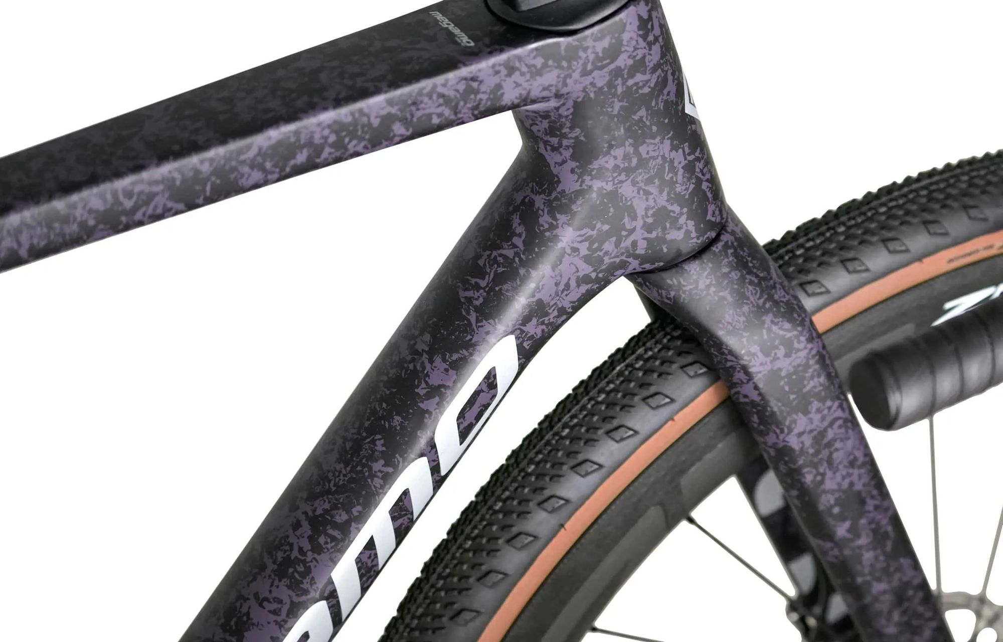 Gravel bike Megamo Silk 03 Shimano GRX Di2 12V 700 mm Black/Purple