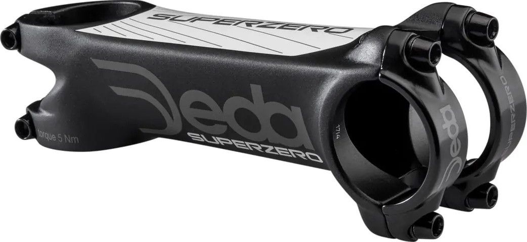 Deda Superzero Stem 31.7 mm -8° Black White | Alltricks.com
