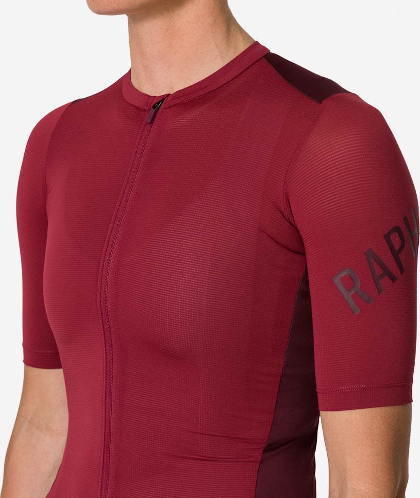 Women's Rapha Pro Team Training Short Sleeve Jersey Red/Bordeaux