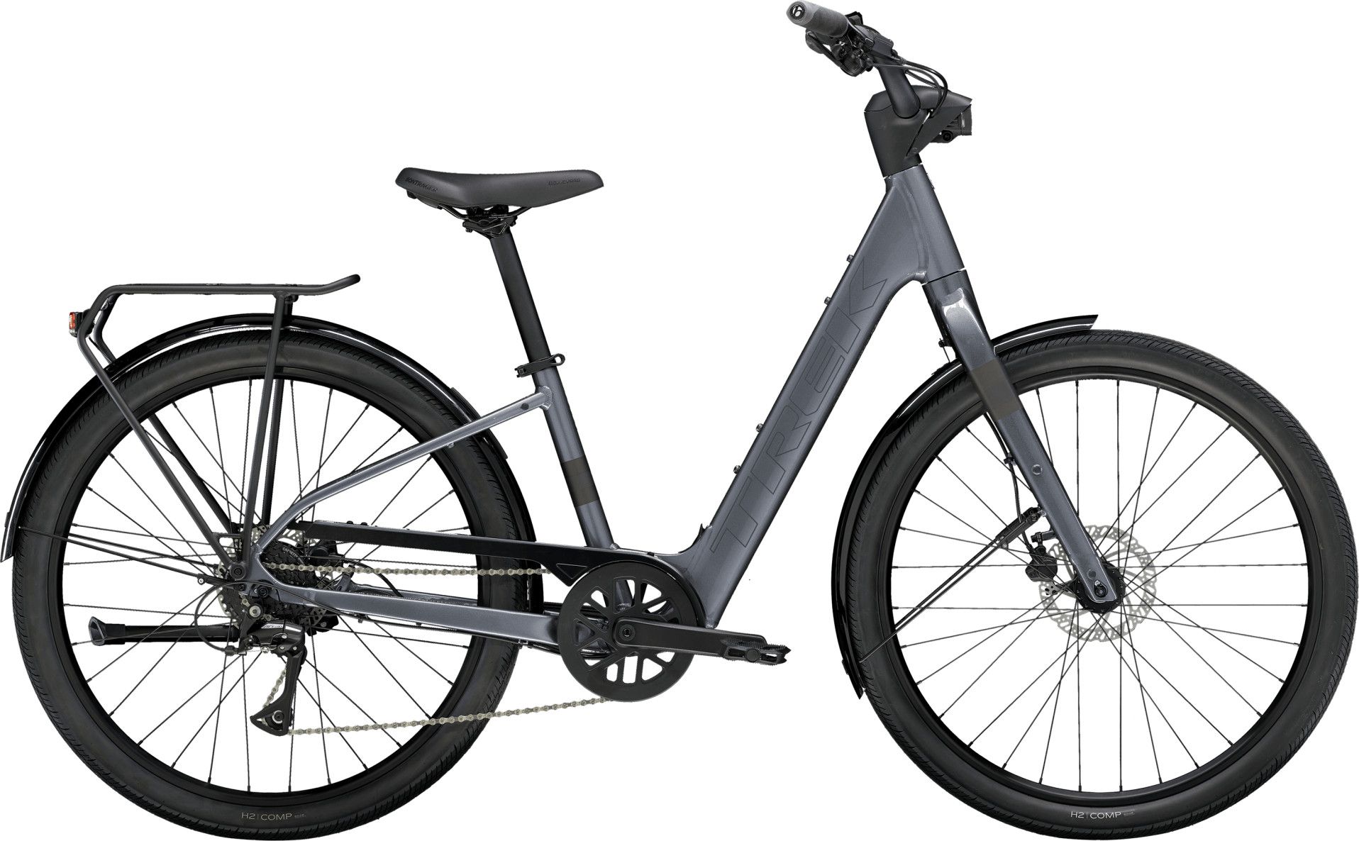 Trek Verve+ 1 Lowstep LT 250Wh Electric City Bike with Shimano