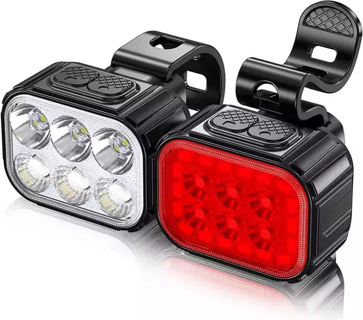 Feu Arrière De Vélo 5 LED Rouge - Silverline - Neuf Sous Blister