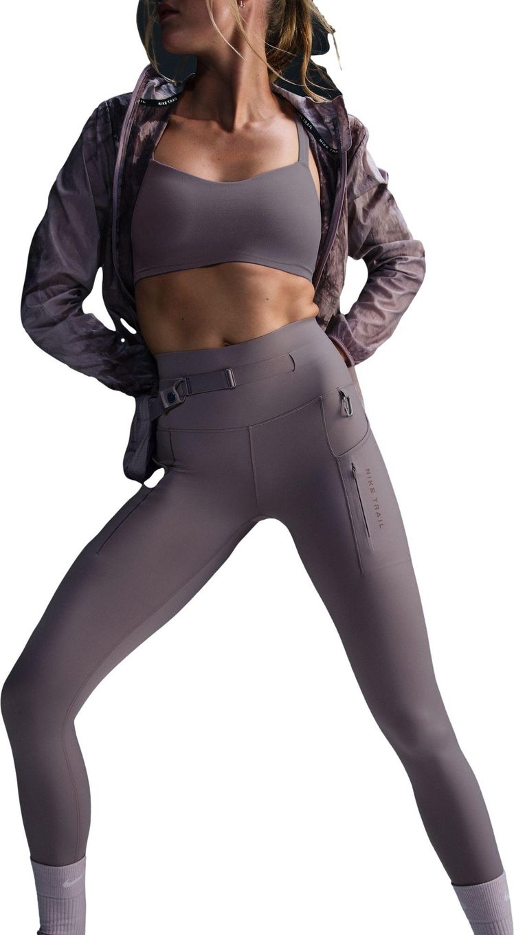 ★★Nike★★ Dry Fit High Waist 78 Trail Tights Light Violet Women's 7/8 Nike Trail Go Violet Tights | Alltricks.com