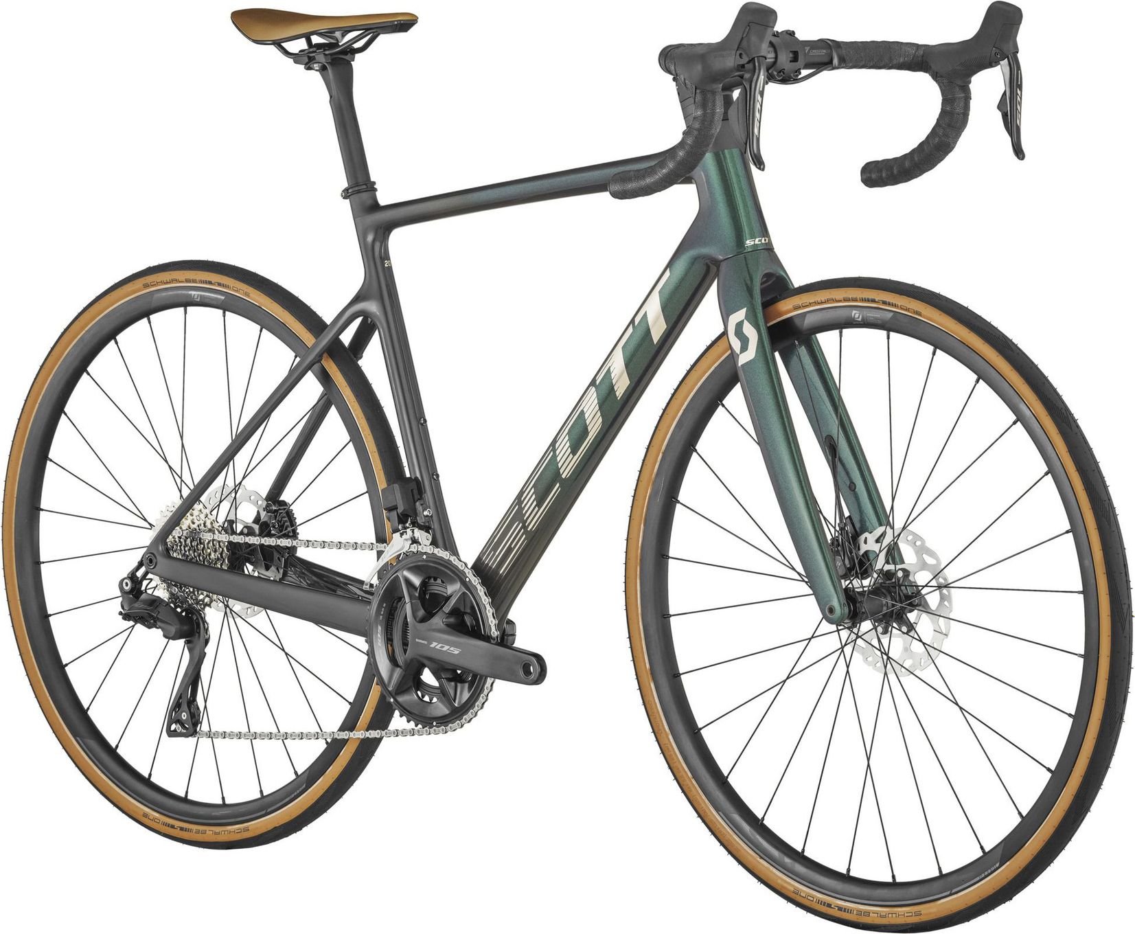 Scott Addict 20 Road Bike Shimano 105 Di2 12S 700 mm Green 2024