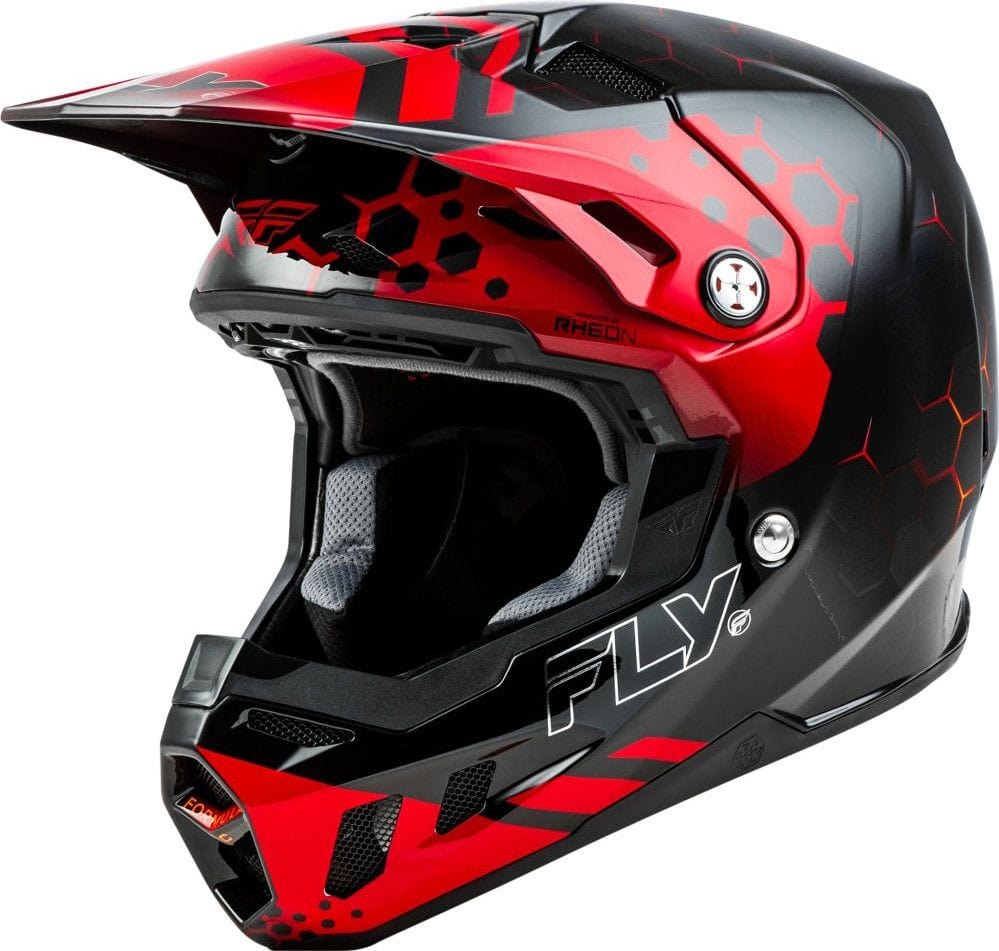 Fly Racing Fly Formula CC Tektonik full face helmet Black Red Orange