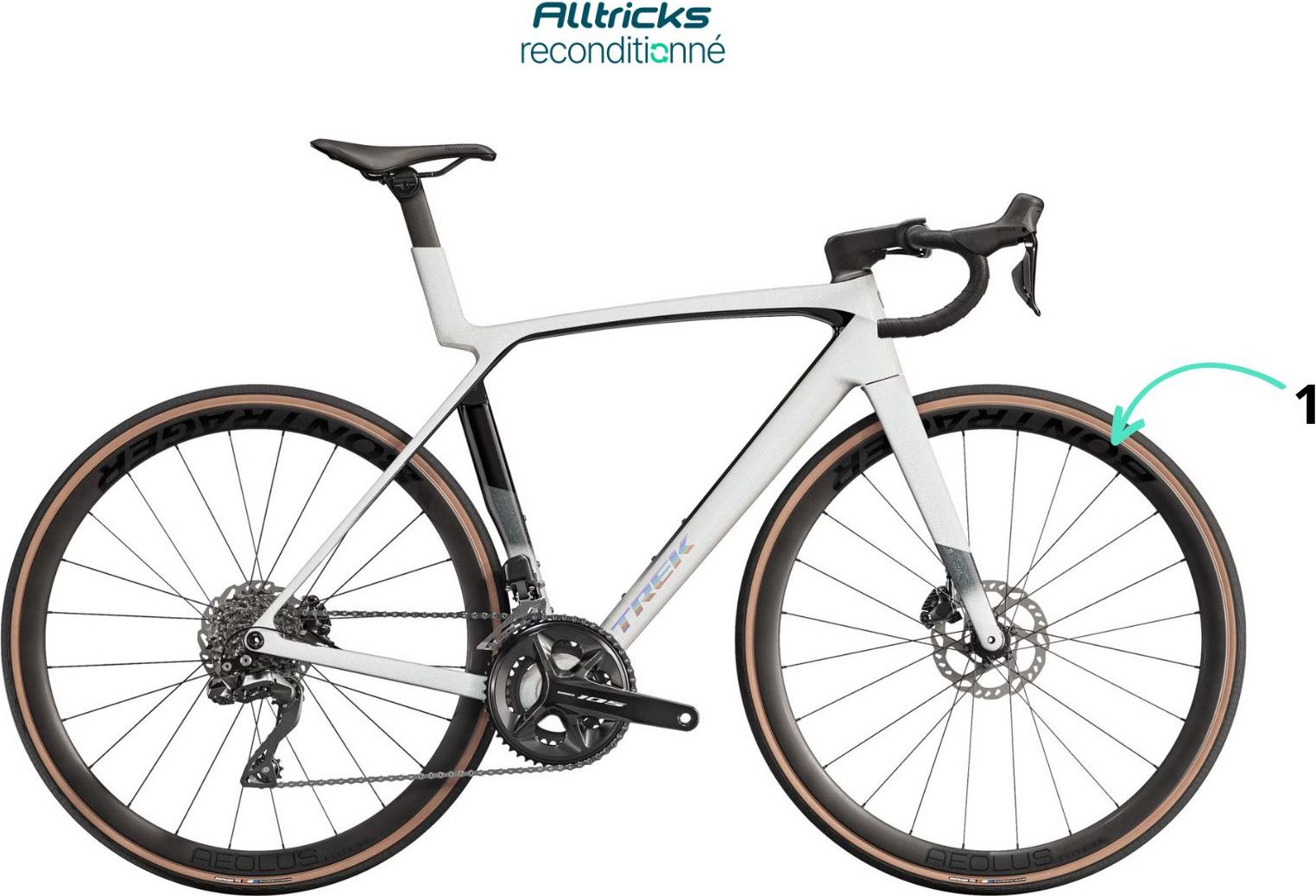 Trek Madone SL 6 Shimano 105 Di2 12S 700 mm Road Bike White Gen. 8