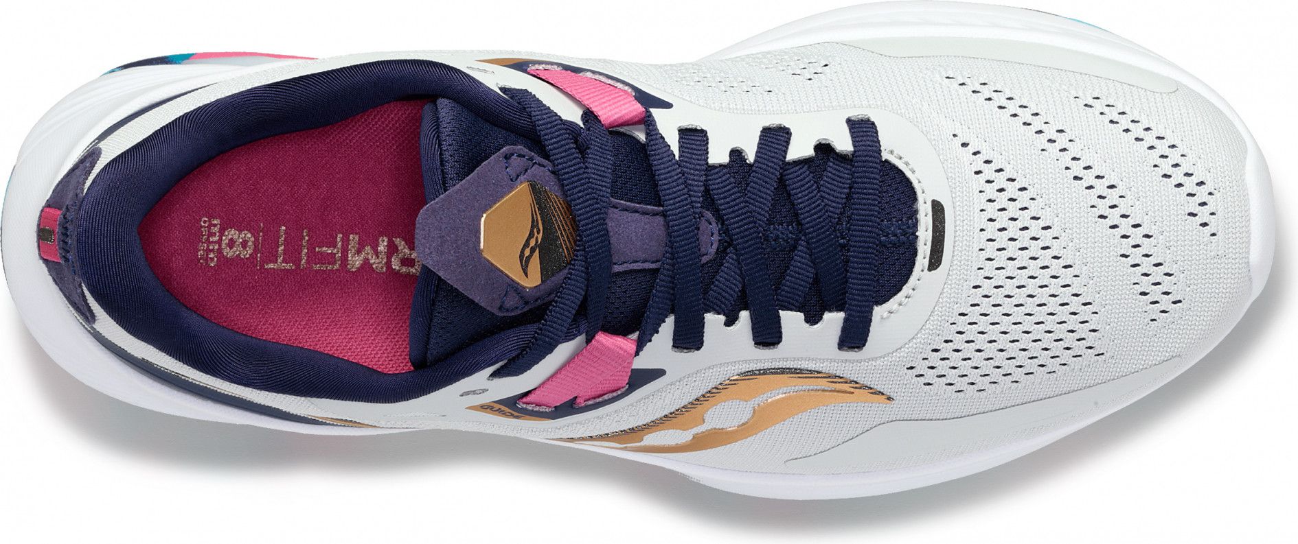 Running Shoes Saucony Guide 15 Prospect White Gold Blue Women Alltricks
