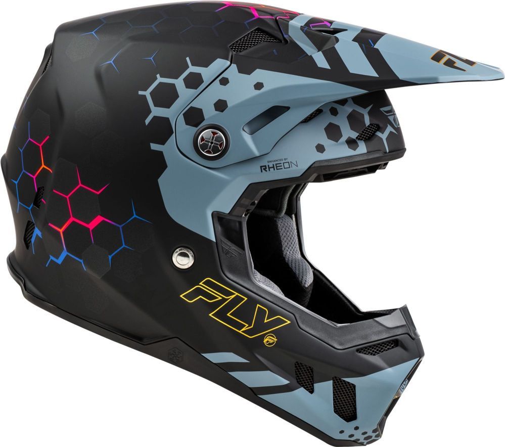 Fly Racing Fly Formula CC Tektonik full face helmet Black Slate Matte Blue Alltricks