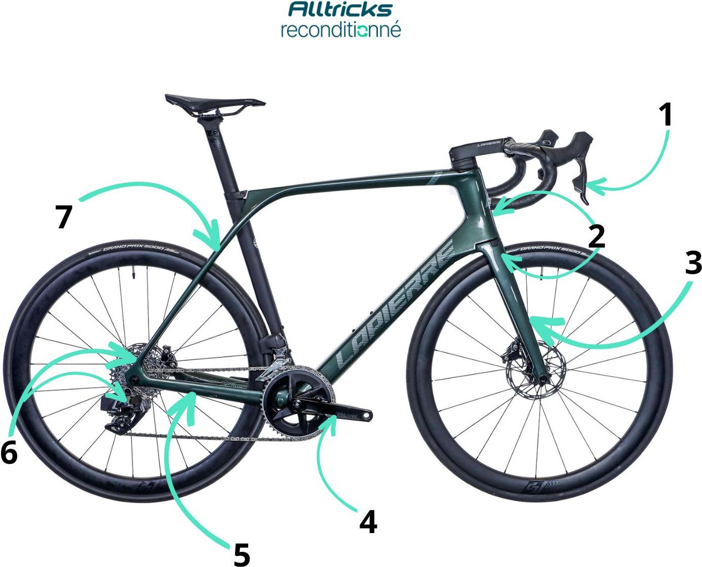 Lapierre Aircode DRS 5.0 Road Bike Shimano 105 Di2 12S 700 mm Grey