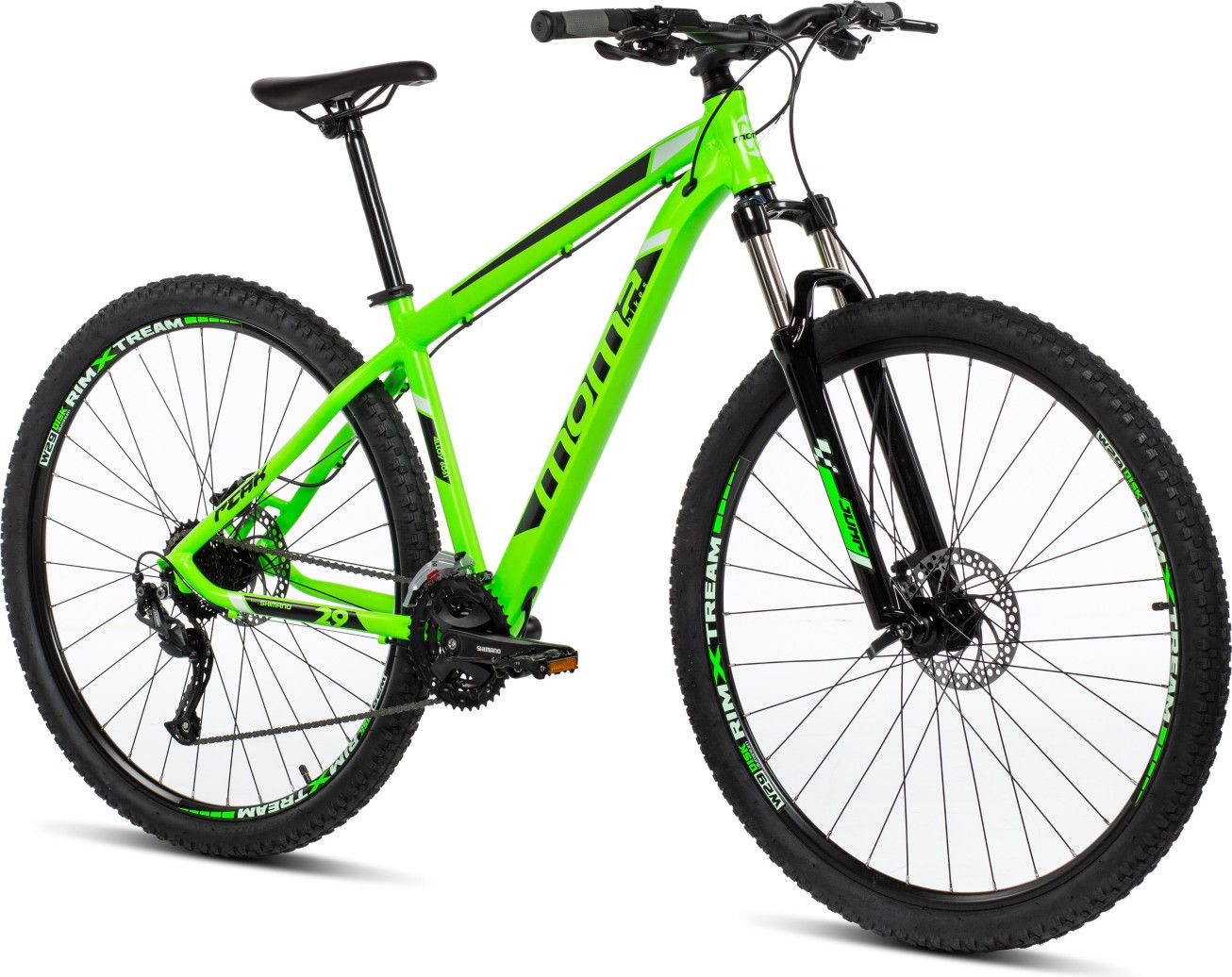Moma Bikes Velo VTT PEAK 29 Aluminium SHIMANO ALTUS 27V Freins a Disque Hydraulique SHIMANO Suspension avant avec bloquage plusieurs Tailles