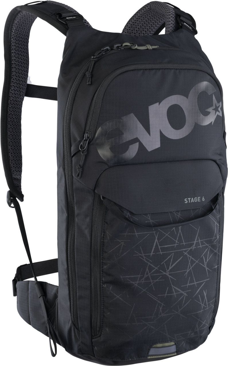 Evoc Stage 6L MTB Backpack Black 2L Water Pocket