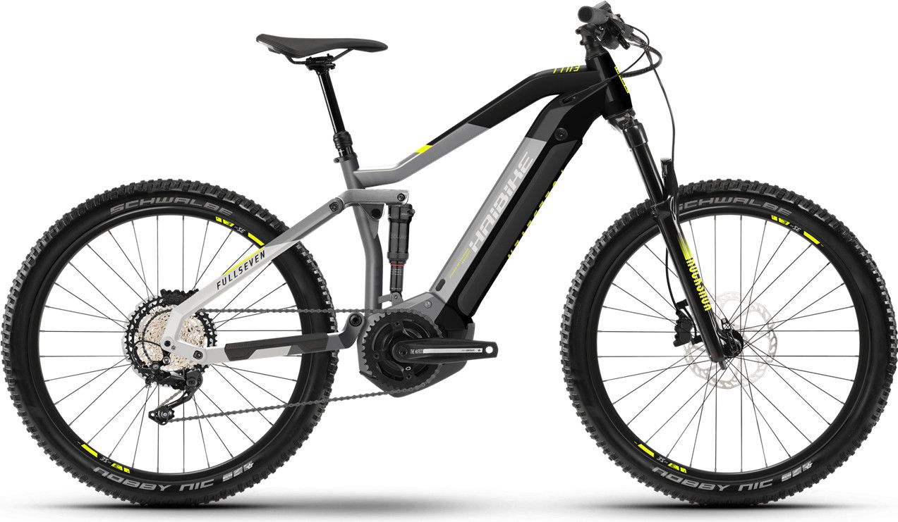 Haibike FullSeven 630 Wh Full Suspension Electric MTB Shimano Deore  12V Gray Black 2021