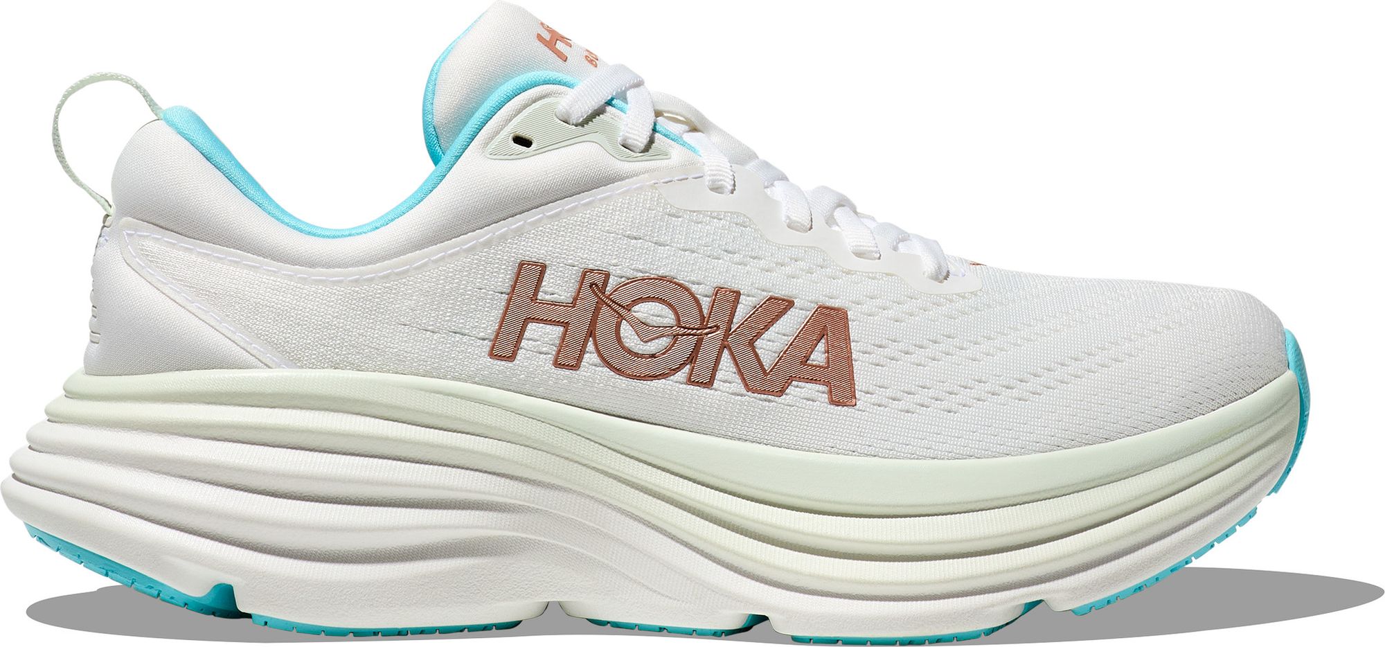 Hoka White, blue and gold Shoes Hoka Clifton 9 - Frost - Gold – Fit2Run main image 3