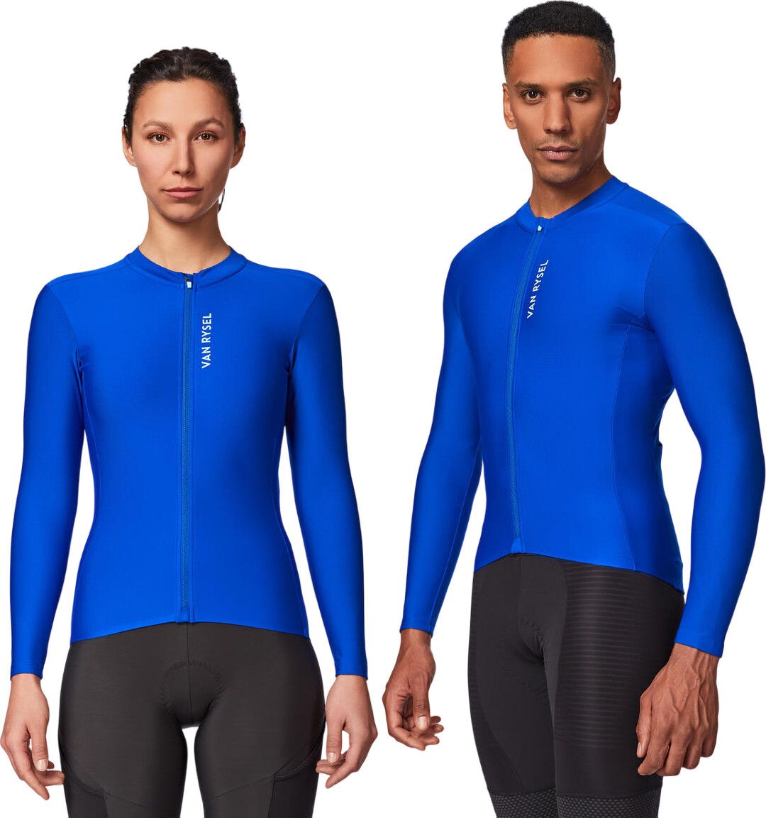 Maillot Manches Longues Van Rysel RCR Bleu Unisexe